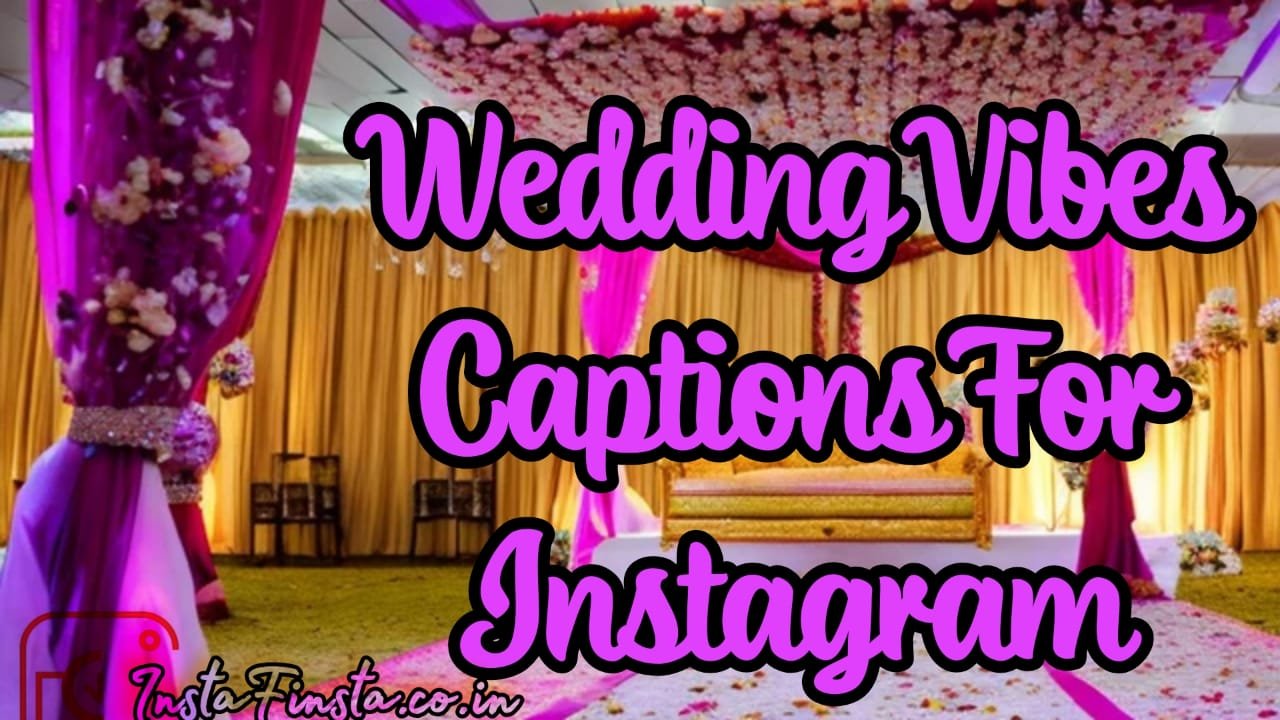 Wedding Vibes Captions For Instagram